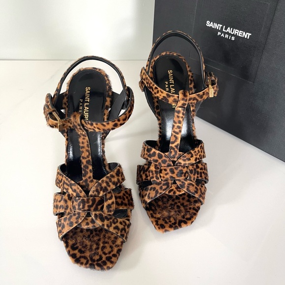 NEW AUTHENTIC SAINT LAURENT TRIBUTE SANDALS - Picture 7 of 16